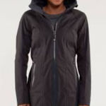 Lululemon  athletica Right as Rain Hooded Jacket Navy size 8 Photo 0