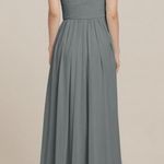 David's Bridal AW Betty Bridesmaid Prom Formal Special Occasion Wedding Guest Dress, 8, Grey Photo 1