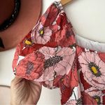 Loft  Poppy floral square neck puff sleeve dress Women’s SIZE 14‎ fall wedding Photo 4
