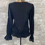 Gap  Black Eyelet Sleeve Top Photo 3