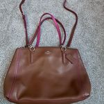 Coach  Pebble Leather Kelsey Satchel Purse; excellent condition Photo 8