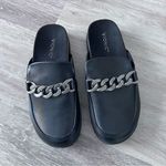 Vionic  georgie leather loafer mules w/ chain detail Photo 1