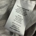 Democracy  Gray Camouflage V Neck Short Sleeve Bottom Tie Tee TShirt Womens Large Photo 9