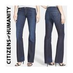 Citizens of Humanity  Size 27 Jeans Dita Petite Bootcut Stretch Low Waist Blue Photo 1