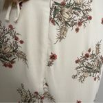 Lush Clothing Lush Dress Midi Halter Criss Cross Back High Neck Floral Botanical Cream Green Photo 9