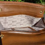 Michael Kors  City Organizer Tan Leather Crossbody Bag Purse 8"x6.5" Photo 10