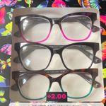 Betsey Johnson 3 Pack Reading Glasses Multi Color Strength +2.00 Photo 2