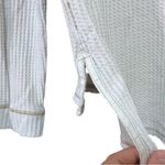 Free People  We The Free Embroidered Patch Bridge Park Thermal Henley Button Top Photo 4