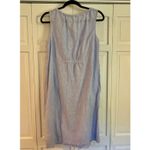 Haven Well Within linen blend pinstripe blue sleep dress coverup small Photo 11