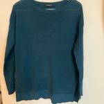 Lafayette 148 Ribbed Tunic Sweater in Empress Teal top shirt Green Size L Photo 2
