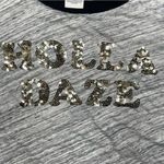 PINK - Victoria's Secret victoria secret Pink “ holla daze “ sequin Christmas t-shirt Heathers Grey large Photo 3