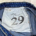 One Teaspoon Denim Skirt Womens 29 Blue Jean Button Fly Cutoff Back Slit Photo 7