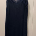 Victoria's Secret Navy Blue  Ribbed Nightgown Slip Dress Photo 0