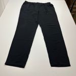 Eileen Fisher 100% Silk Crepe Pull-on Drawstring Pant Womens Size Small Black Photo 0