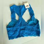 Free People  Racerback Lace Bralette‎ blue Lace Size XS Photo 1