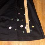 Sag Harbor Retro Pin Up Style Black Dress‎ with Floral Embroidery Size 6 Photo 7