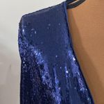 Anthropologie Twist-Front Sequin Plus Dress in navy size 20W Photo 10
