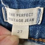 Madewell  Women’s Jeans Size 27 Blue The Perfect Vintage Jean Light Wash Raw Hem Photo 4