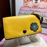 Coach  Dinky 3 way carry In Glovetanned Leather Yellow Crossbody, shoulder Bag Photo 0