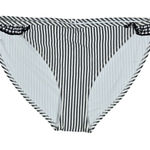 Aerie  Bikini Bottoms Black White Stripe Ruffle Gingham Size M Photo 0