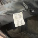 Judy Blue ‎ Faux Leather Black Tummy Control High Rise Straight Leg Pants Size 32 Photo 9