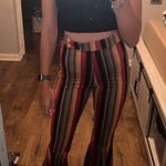 Turquoise Haven striped Flare Pants Photo 0