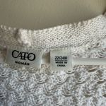 Cato Women's White Open-Knit Cardigan 22/24W Photo 2