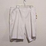 Westbound New  white Bermuda shorts, size 24W ￼ Photo 0