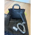 $473 New Ampersand as Apostrophe The Micro Tote in Black Buffalo Leather Photo 1