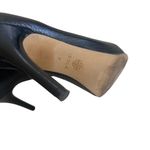 Isola  Black Pebble Leather Heels Booties Ankle Boots Size 7 Photo 6