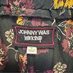Johnny Was  Workshop Multicolor Floral Silk Palazzo Pants Size Medium Photo 4