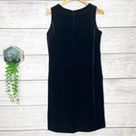Vintage Victor Costa Occasions Black Velvet Sleeveless Dress Size Small Photo 1