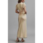 Reformation  Clarisse Silk Satin Midi Dress, Sugar, 10 (US) Photo 1