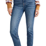 Madewell  Women's Classic Straight Jeans Medium Wash Size 30 Blue Denim Casual Photo 0