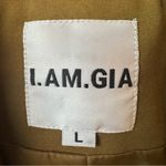 I am gia I. AM. Gia Mariah Blazer Gold Structured Rhinestone Blazer Jacket Size L  NWOT Photo 4