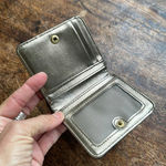 Fossil  Black cow hide leather wallet with gold leather lining Photo 1