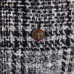 ZARA Houndstooth Bomber TWEED Jacket w/ Pockets & Gold Buttons Black/White NEW Photo 9