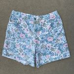VTG 90s Backroads Blues PLUS SIZE blue pink floral high waist mom denim shorts Photo 0