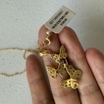 Giani Bernini NWT Gold Tone Sterling Silver Butterfly Pendant Necklace 16” + 2” Photo 4