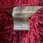 Eddie Bauer  women's TXL maroon plush fleece joggers Photo 2