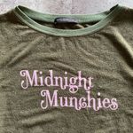 Wildfox  Baggy Jumper Sweatshirt NEW Midnight Munchies Olive Small Oversized Photo 6