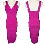 Bebe  Crochet Bandage Bodycon Midi Dress Fuchsia Pink size XS Photo 1