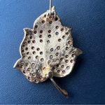 Rapallo rhinestone orange Autumn fall maple leaf designer signed brooch pin Photo 7