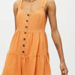 Urban Outfitters  Pia Tiered‎ Button-Front Romper Dress Size Large Photo 1