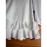 Lulus NWT  Gorgeous Expertise White Ruffled Long Sleeve Mini Dress Party Size XS Photo 2