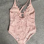 Aerie Pink Lace Bodysuit Photo 1