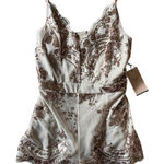 Blashe Women's M Elegant‎ Sequin Lace Romper Jumpsuit Going Out Party Cocktail White Size M Photo 0