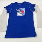 Fanatics New York Rangers Women’s Blue Long Sleeve Shirt Size Large Photo 5