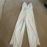 Lulus white lace wide leg jumpsuit Photo 7