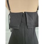 Karl Lagerfeld Little Black Dress Ruffle Top Adjustable Straps Size 4 Photo 4